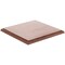 Plymor Solid Walnut Square Wood Display Base with Ogee Edge, 11.625" W x 11.625" D x 0.75" H